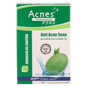 Acnes Anti Acne Soap Pack of 2,  75 g  Green Clay & Green Tea 