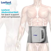 2 - Leeford Abdominal Belt,  Medium  Grey 