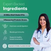 3 - Setu Tummy: Probiotic,  30 capsules  Unflavoured 