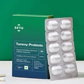 8 - Setu Tummy: Probiotic,  30 capsules  Unflavoured (Pack of 3) 