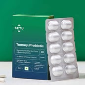 8 - Setu Tummy: Probiotic,  30 capsules  Unflavoured (Pack of 2) 