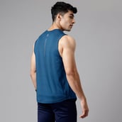 4 - MuscleBlaze Delt Tank,  Teal Blue  Medium