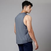 4 - MuscleBlaze Delt Tank,  Nardo Grey  Medium