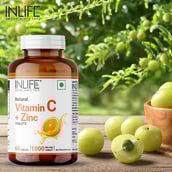 11 - INLIFE Vitamin C + Zinc,  60 tablet(s)  Orange 