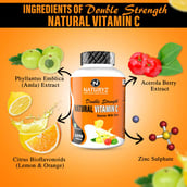 4 - Naturyz Double Strength Natural Vitamin C,  60 tablet(s)  Unflavoured 