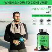 7 - Naturyz Testo-6 Testosterone Booster Tribulus & Ashwagandha,  90 tablet(s)  Unflavoured 