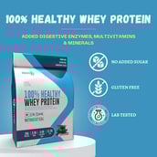 3 - HealthER 100% Healthy Whey Protein,  2.2 lb  Chocolate 