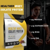 5 - HealthER Healthy Whey Isolated Protein, 2.2 lb Chocolate