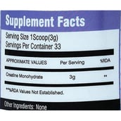 6 - HealthER Micronized Creatine Monohydrate,  Unflavoured  0.22 lb 