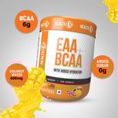 4 - HealthER EAA+BCAA,  0.66 lb  30 Servings  Mango 