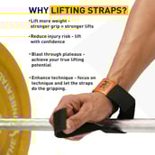 7 - MuscleBlaze Weight Lifting Strap,  Black  Free Size