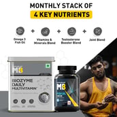 5 - MuscleBlaze Biozyme Daily Multivitamin OP,  90 tablet(s)  + Fish Oil (1000mg) 30 Capsules 