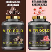 5 - Vitaminnica Vita Gold Whey Protein Blend,  5 lb  Irish Cream Chocolate 
