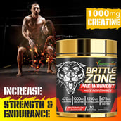 8 - Vitaminnica Battle Zone Pre-Workout,  0.53 lb  Mango Berry 