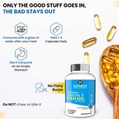 8 - Naturyz Burpfree Nano Omega 3 Fish Oil with Vitamin D3,  50 softgels 