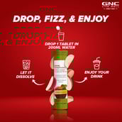 4 - GNC Apple Cider Vinegar Effervescent,  15 tablet(s)  Apple (Pack of 2) 