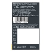 2 - MuscleBlaze Liquid Carnitine PRO - Triple Strength Formula,  450 ml  Tangy Orange