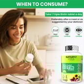 6 - Naturyz Veda Triple Plant Biotin,  90 tablet(s)  Unflavoured 