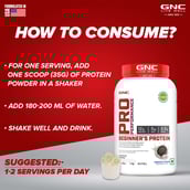 4 - GNC Pro Performance Beginner's Protein,  2.2 lb  Cookies & Cream 