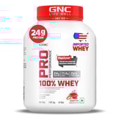 GNC Pro Performance 100% Whey Protein, 4 lb Kesar Pista