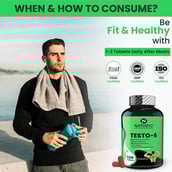 7 - Naturyz Testo-6 Testosterone Booster Tribulus & Ashwagandha,  120 tablet(s)  Unflavoured 