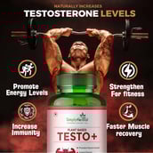 3 - Simply Herbal Testosterone Booster,  60 capsules  Unflavoured 
