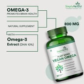 8 - Simply Herbal Vegan Omega 500mg,  60 capsules 