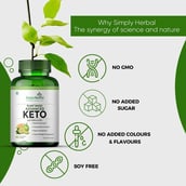 5 - Simply Herbal KETO 800mg,  60 capsules 