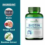 7 - Simply Herbal Biotin,  90 capsules  Unflavoured 