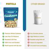 4 - Pintola Roasted & Salted Cashews,  with Pink Himalayan Salt  200 g 