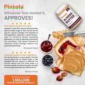 2 - Pintola All Natural Almond Butter,  Creamy  0.350 kg 