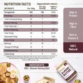 8 - Pintola All Natural Almond Butter,  Crunchy  0.2 kg 