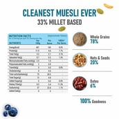 4 - Pintola Muesli,  800 g  Whole Grain & Seeds with 33% Millet (Pouch) 
