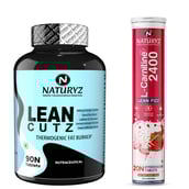 1 - Naturyz LEAN CUTZ Thermogenic Fat Burner 90 Tablets & L-Carnitine 2400 20 Tablets Combo,  2 Piece(s)/Pack  Unflavoured & Water Melon Masala 