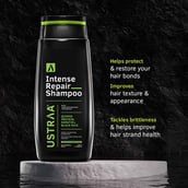 2 - Ustraa Intense Repair Shampoo, 250 ml with Keratin & Black Rice