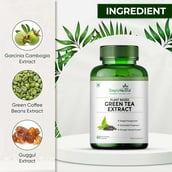7 - Simply Herbal Green Tea Extract 500mg,  80 veggie capsule(s)  Unflavoured (Pack of 2) 
