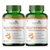 1 - Simply Herbal Glutathione, Unflavoured (Pack of 2) 30 capsules