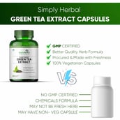 4 - Simply Herbal Green Tea Extract 500mg,  60 capsules  Unflavoured (Pack of 3) 