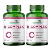 1 - Simply Herbal B-Complex,  120 capsules  Unflavoured (Pack of 2) 
