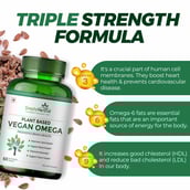 3 - Simply Herbal Vegan Omega 800mg (Pack of 3),  60 veggie capsule(s) 