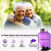 8 - Naturyz Triple Strength Omega 3 Fish Oil,  60 softgels 