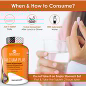 9 - Naturyz Calcium Plus 120 Tablets & Triple Strength Omega 3 Fish Oil 60 Softgels Combo,  2 Piece(s)/Pack  Unflavoured 