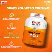 5 - GNC Select Whey Protein,  4.4 lb  Unflavoured (with Shaker) 