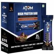 3 - AS-IT-IS Nutrition ATOM High Protein Bar,  6 bar(s)  Coffee Date Bite 