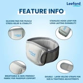 2 - Leeford Tennis Elbow Support Brace Band,  Grey  Small 