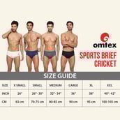 10 - Omtex Sports Brief Cricket Special,  Small  Grey 