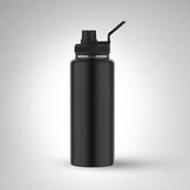 3 - MuscleBlaze Sports Insulated Bottle,  Stealth Black  1 L