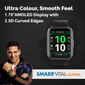 3 - GOQii Smart Vital Ultra Smartwatch,  Jet Black 