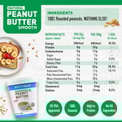 4 - Myfitness Natural Peanut Butter,  510 g  Smooth 