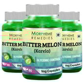 Morpheme Remedies Bitter Melon (500 mg) Pack of 3,  60 capsules 